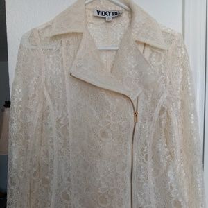 Lace Jacket by Vicky Tiel sz S
